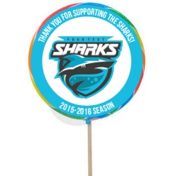 Hockey PERSONALIZED Team Lollipops - 12 Pk
